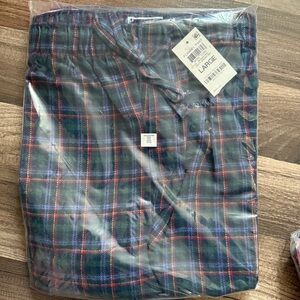 Plaid Pajama Pants - Blue and Red